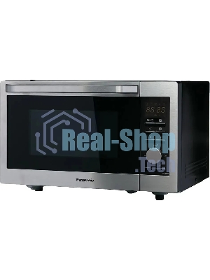Микроволновая печь Panasonic NN-C69MSZPE нержавеющая сталь/черный, 30 л, 1000 Вт, переключатели - кнопки, поворотный механизм