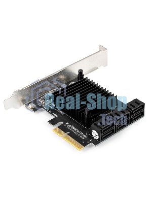 Контроллер ExeGate EXE-516 (PCI-E x4 v3.0, SATA3 6Gb/s, 6 int, ASMedia Chipset ASM1166)
