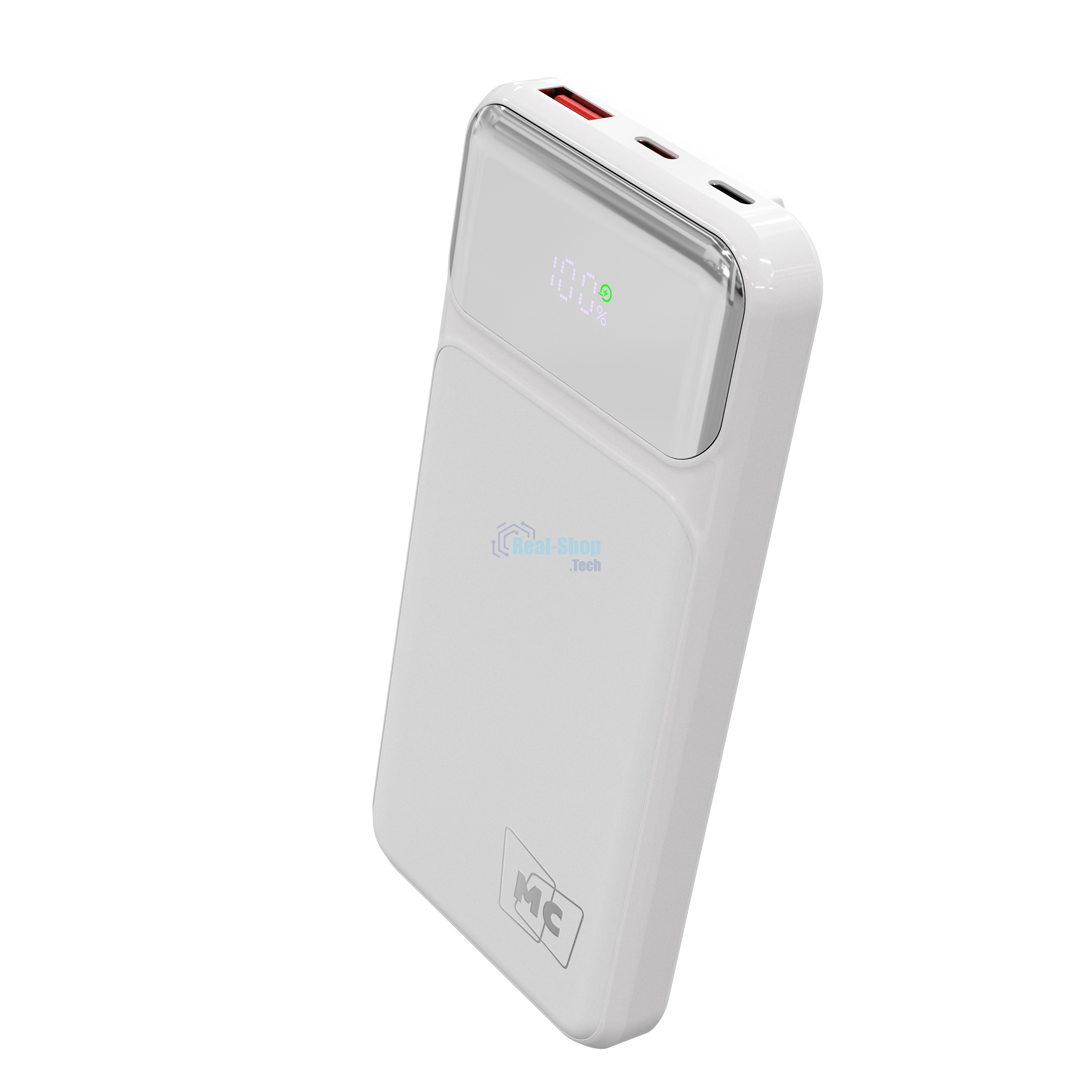 Портативный аккумулятор MORE CHOICE (4620202552747) PB29-10 10000mAh 1USB+2Type-C 3.0A 22.5W+PD20W+QC3.0, белый