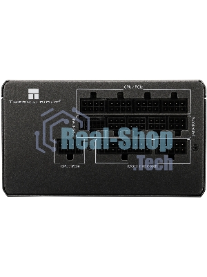 Блок питания Thermalright, 1000W 80+ Platinum (ATX, 3.0, PCIe 5.0, Full modular, 1x24(20+4)pin, 1xCPU 8(4+4)pin, 2xPCIe*2 8(6+2)pin, 1x12VHPWR PCIe 5.0 12+4pin 600мм, 6xSATA3, 4xMOLEX4pin, Active, 120x120мм, 150x140x86мм, APFC, OPP, OVP, OTP, OCP, SCP, UVP, черный)