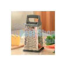 Терка TalleR TR-21922 Размер: 10,2x10,2x21 см.с контейнером 4 в 1