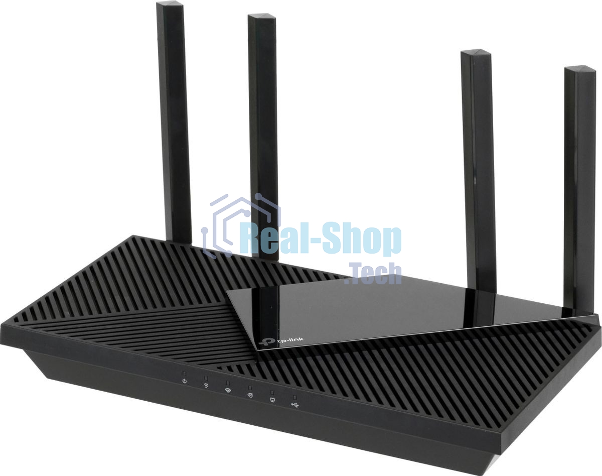 Роутер беспроводной TP-Link Archer AX55 AX3000 10/100/1000BASE-TX черный