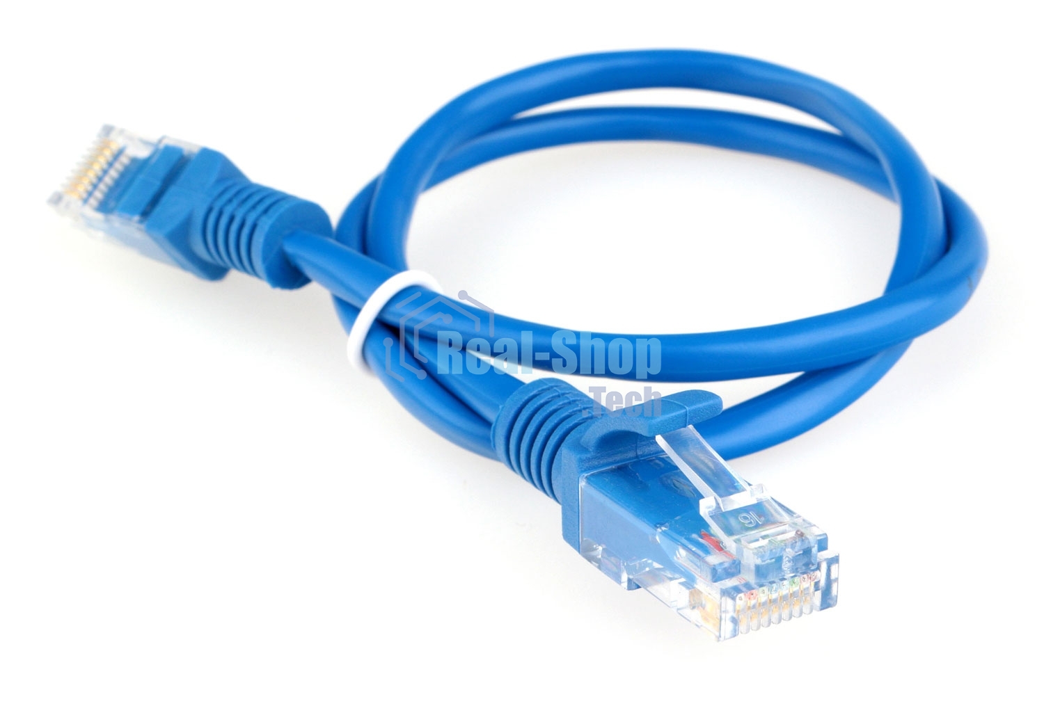 Патч-корд CCA light UTP Гарнизон PC-UTP-5e-0.5-B cat.5e, 0.5м, литой, многожильный синий