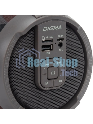 Колонка портативная Digma D-PS1520 камуфляж 16 Вт 1.0 BT 10м 1500mAh