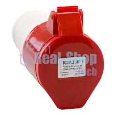 Розетка кабельная 225 32А 380AC 3P+PE+N 6ч IP44 КЭАЗ 222753