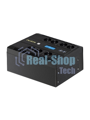 Источник бесперебойного питания ExeGate NEO Smart LHB-1000.LCD.AVR.8SH.CH.USB 1000VA/650W, LCD, AVR, 8*Schuko, USB, 4*USB-порта для зарядки, черный