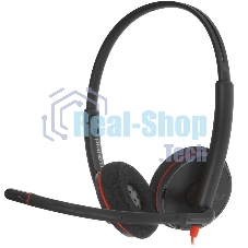Гарнитура Plantronics Blackwire 3220 чёрный, проводная, USB