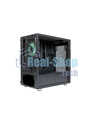 Компьютерный корпус mATX Eurocase M08 ARGB черный без БП закаленное стекло USB 3.0