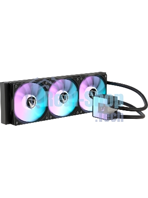 Кулер с водяным охлаждением Formula V Line ICE JET GLOW 360 BK, 360мм, 3x120мм, ARGB fans, LGA115X/1200/1700/1851, AM4/AM5