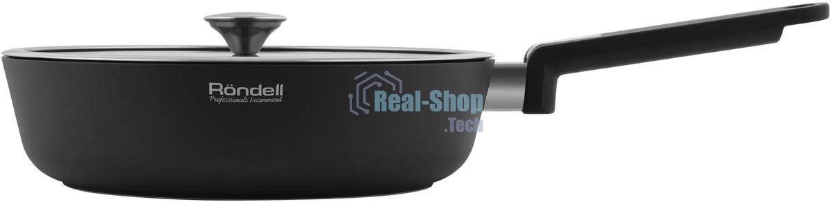 Сотейник Rondell Modern RDA-1724, 28 см, с крышкой, черный