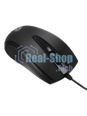 Мышь проводная Oklick 325M черный, 1000 dpi, USB, кнопки - 3