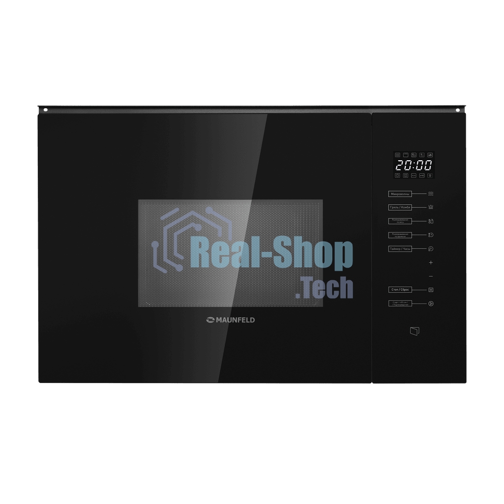 Встраиваемая микроволновая печь Maunfeld MBMO925SGb09 черный, 25 л, 1450 Вт, переключатели -сенсор