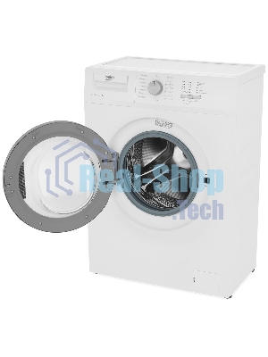 Стиральная машина Beko WRS 54P1 BSW белый, загрузка фронтальная 5 кг, 800 об/мин, класс: A-10%