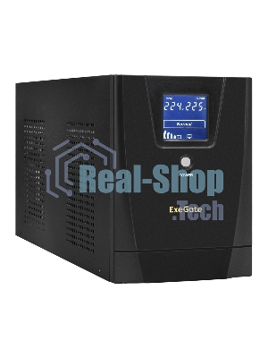 Источник бесперебойного питания ExeGate EX292637RUS SpecialPro Smart LLB-3000.LCD.AVR.2SH.4C13.RJ.USB 3000VA/1800W, LCD, AVR,2*Schuko+4*C13,RJ45/11,USB, металлический корпус, черный