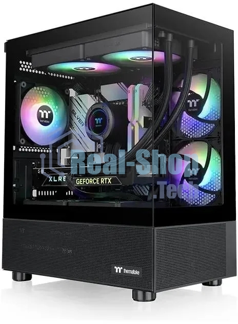 Компьютерный корпус Thermaltake View 170 TG ARGB черный без БП mATX 4x120мм 2x140мм 1x200мм 2xUSB3.0 audio bott PSU