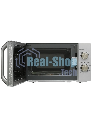 Микроволновая печь Haier HMB-MM208SA серебристый/черный, 20 л, 800 Вт, переключатели - поворотный механизм