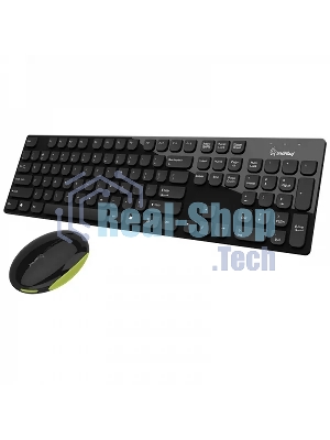 Комплект клавиатура+мышь Smartbuy 107365AG беспроводной, USB, 1000 DPI, чёрный
