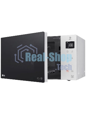 Микроволновая печь LG MW25R35GISW белый/черный, 25 л, 1000 Вт, переключатели - сенсор