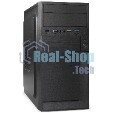 Компьютерный корпус Minitower ExeGate BAA-105U2-01-UNS350 (mATX, БП UNS350 с вент. 12см, 2*USB+2*USB 3.0, аудио, черный)