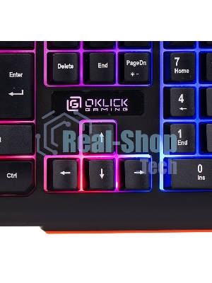 Клавиатура Oklick 710G черный/серый USB Multimedia