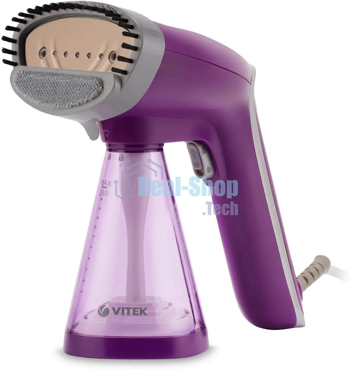 Отпариватель Vitek VT-2438 фиолетовый, 1700 Вт, 25 г/мин, 280 мл