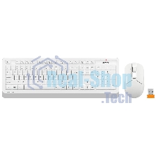 Комплект клавиатура+мышь A4Tech FStyler FG1012 беспроводной, USB, 1200 DPI, белый