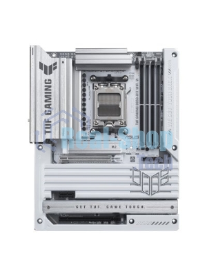 Материнская плата ASUS TUF GAMING B850-BTF WIFI W, AM5, AMD B850, 4xDDR5, 4xSATA, 3xM.2, 1xPCIe 5.0 x16, 1xPCIe 4.0 x16, 1xPCIe 3.0 x1, 1xDP, 1xHDMI, 1x2.5Gb LAN, Wi-Fi 7, Bluetooth 5.4, 1xUSB-C 20Gbps, 3xUSB-A 10Gbps, 4xUSB-A 5Gbps, 2xUSB-A 2.0, 5x3.5 мм, 7.1, ATX