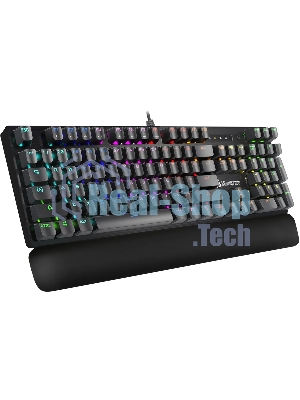 Клавиатура A4Tech Bloody B825R механическая черный USB for gamer LED (подставка для запястий) (B825R (RED SWITCHES))