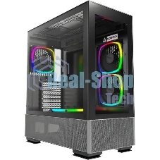 Компьютерный корпус Montech SKY TWO черный без БП ATX 3x140мм 2xUSB3.0 1xUSB3.1 audio bott PSU