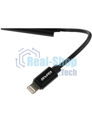 Переходник аудио Premier AWEI lightning/Jack 3.5 (f) 0.1м. черный