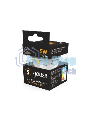 Лампа светодиодная Gauss Led MR16 GU10-dim 5Вт 3000К диммируемая