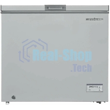 Морозильный ларь SNOWCAP CF-200ЕS серебристый глухая крышка, 200л