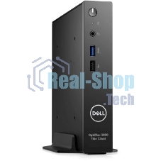 Компьютер Dell OptiPlex 3000 TC Intel Celeron N5105, 2.0 GHz - 2.9 GHz, 8192 Mb, 64 Gb eMMC, DVD нет, Intel UHD Graphics, 65W, Dell ThinOS, черный
