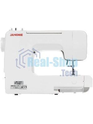 Швейная машина Janome MX 77 белый, электромеханическая, вертикальный качающийся, 15 операций, петля полуавтомат