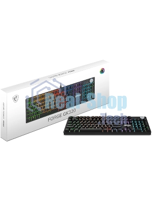 Клавиатура MSI Forge GK320 проводная, USB Type-A, чёрный