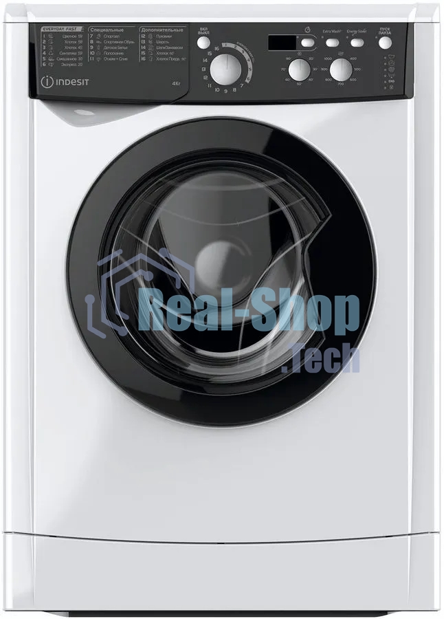 Стиральная машина Indesit MyTime EWUD 4105 BK CIS белый, загрузка фронтальная 4 кг, 1000 об/мин., класс: А