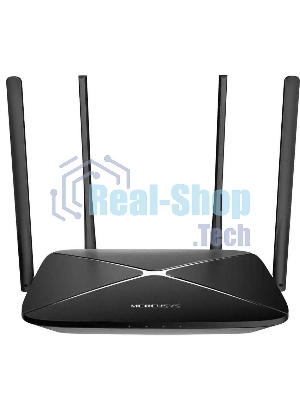 Роутер беспроводной Mercusys AC12G AC1300 10/100/1000BASE-TX черный
