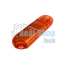 Флешка USB Maxvi P1 orange (FD8GBUSB20C10P1), 8GB, USB 2.0, R/W 15/5, оранжевый