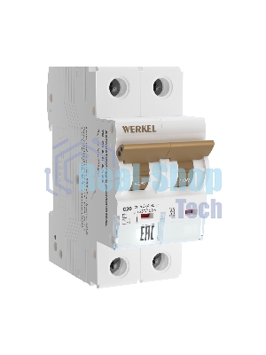 Автоматический выключатель Werkel 2P 20A C 4,5 кА W902P204