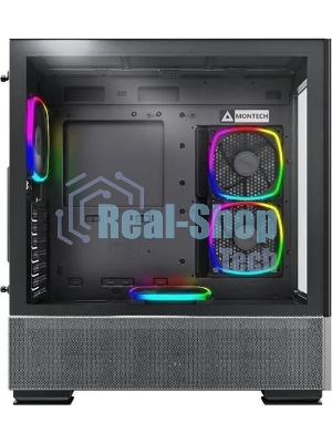 Компьютерный корпус Montech SKY TWO черный без БП ATX 3x140мм 2xUSB3.0 1xUSB3.1 audio bott PSU