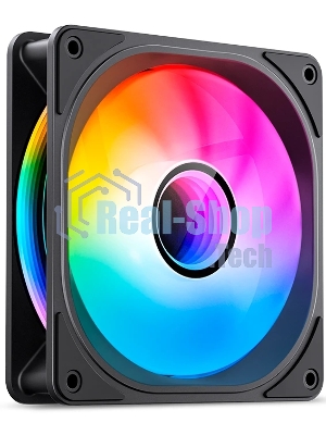 Вентилятор для корпуса JONSBO FR-606BR Reverse (120x120x25мм, 4-pin PWM, ARGb, 35.99CFM, 26.5dBA, 1500RPM, черный)