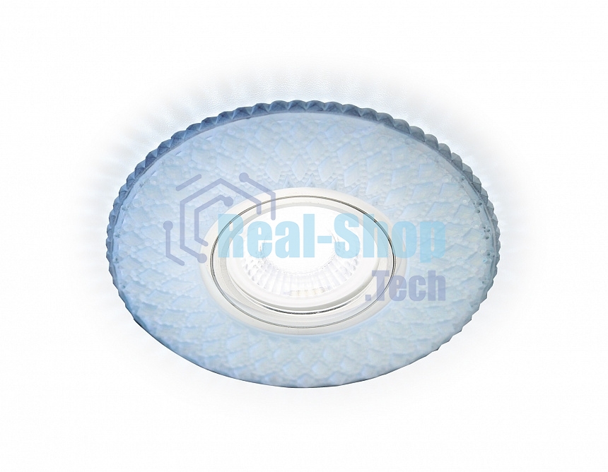 Встраиваемый точечный светильник Ambrella light S333 FR/CLD хром/матовый хрусталь/MR16+3W(LED COLD)