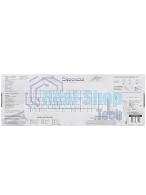 Комплект клавиатура+мышь Qumo Space K57/M75 беспроводной, USB, 1200 DPI, белый