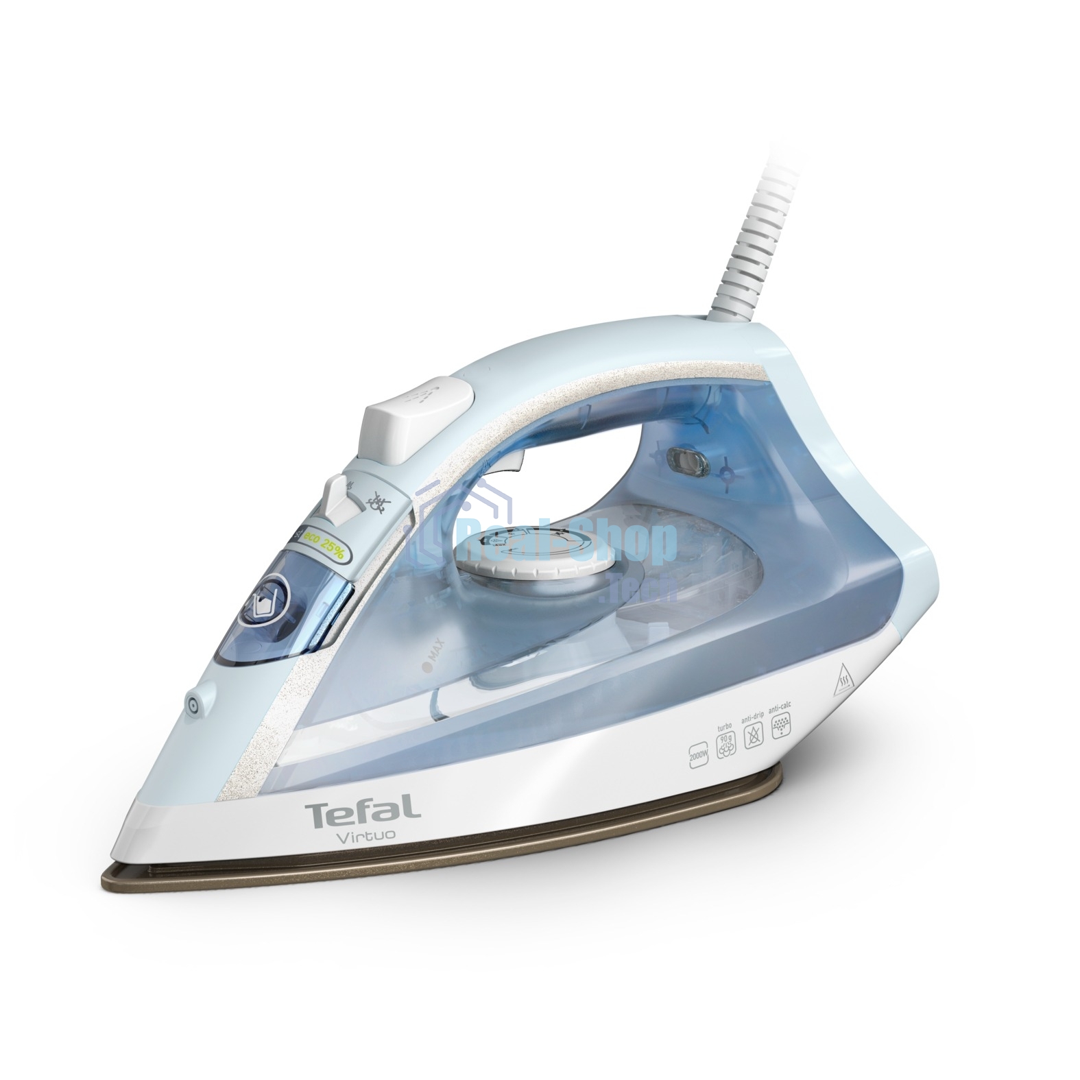 Утюг Tefal FV1R15F1 белый/голубой