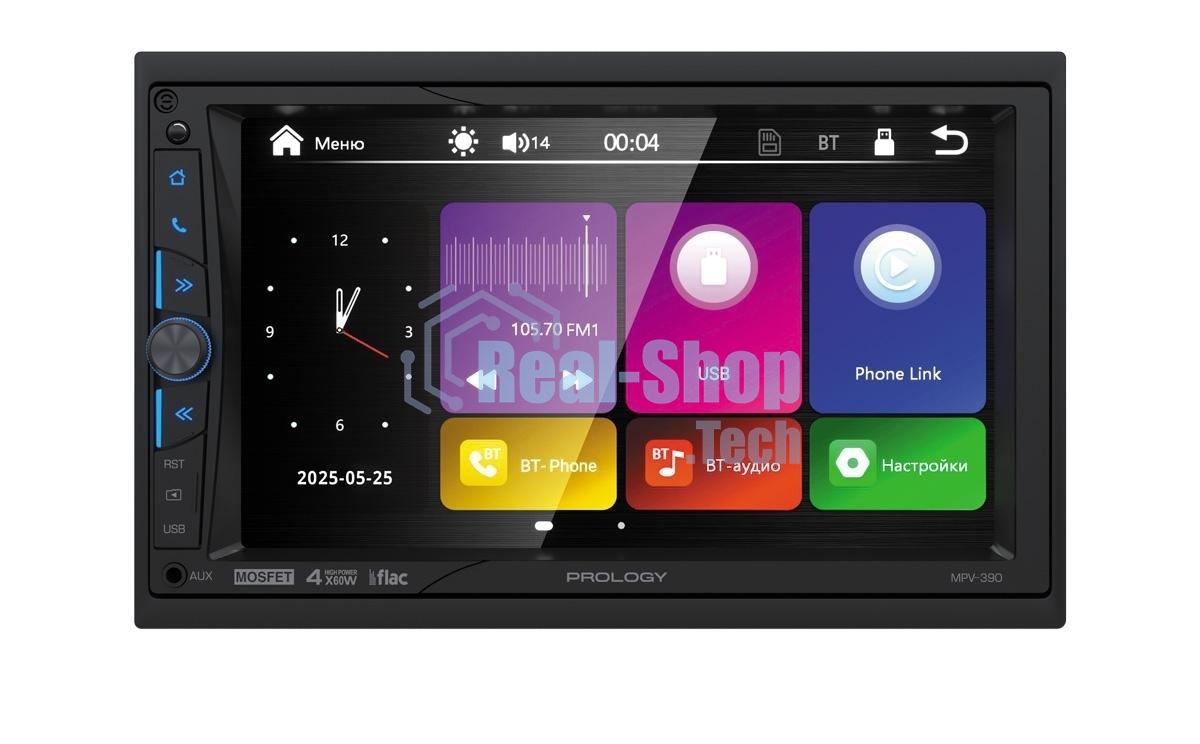 Автомагнитола Prology MPV-390, 2 DIN, 7