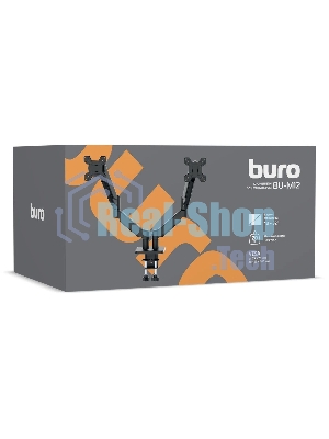 Кронштейн для мониторов ЖК Buro BU-M12 черный 17