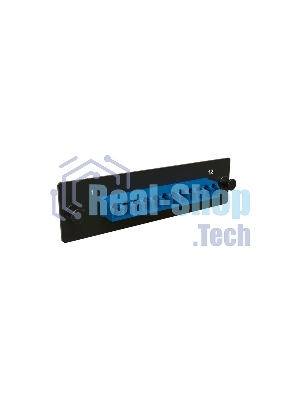 Модульная панель Hyperline, OS2 9/125, 12 х LC, Duplex 120х32, для FO-19BX, черный