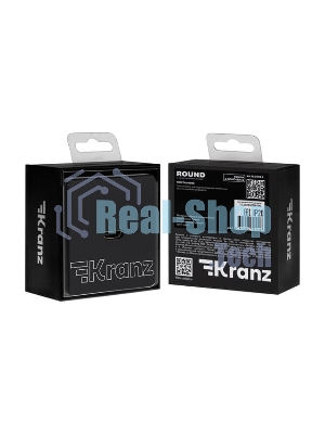 Розетка Kranz ROUND HDMI с/у оникс