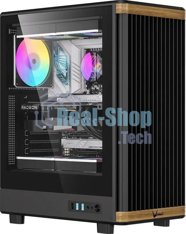 Компьютерный корпус Aerocool/Formula TimberLine T1 черный без БП ATX 4x120мм 1xUSB 2.0 1xUSB 3.0 1xUSB3.1 audio bott PSU