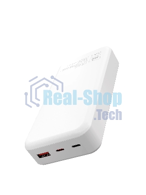 Портативный аккумулятор MORE CHOICE (4620202552785) PB29-20 20000mAh 1USB+2Type-C 3.0A 22.5W+PD20W+QC3.0, белый